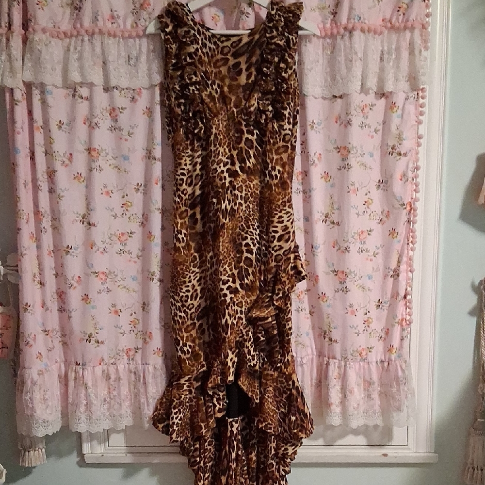 Leopard Print Sleeveless Dress